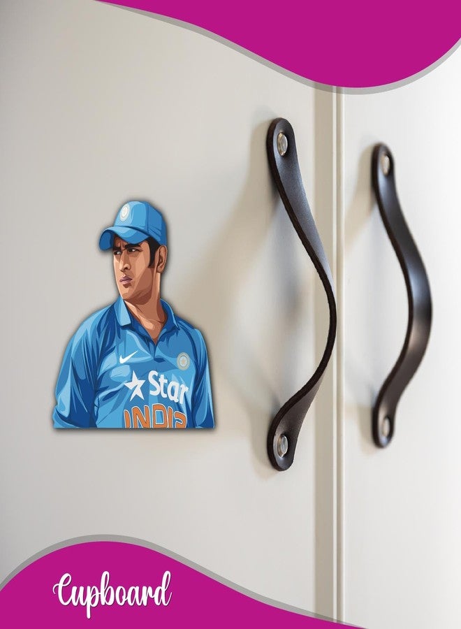 Bhai Please M S Dhoni Thala Wooden Fridge Magnet (Pack of 1) Gift for Cricket Fan, Husband, Boyfriend, Brother, Father, Uncle| Cricket World Cup - Image 2